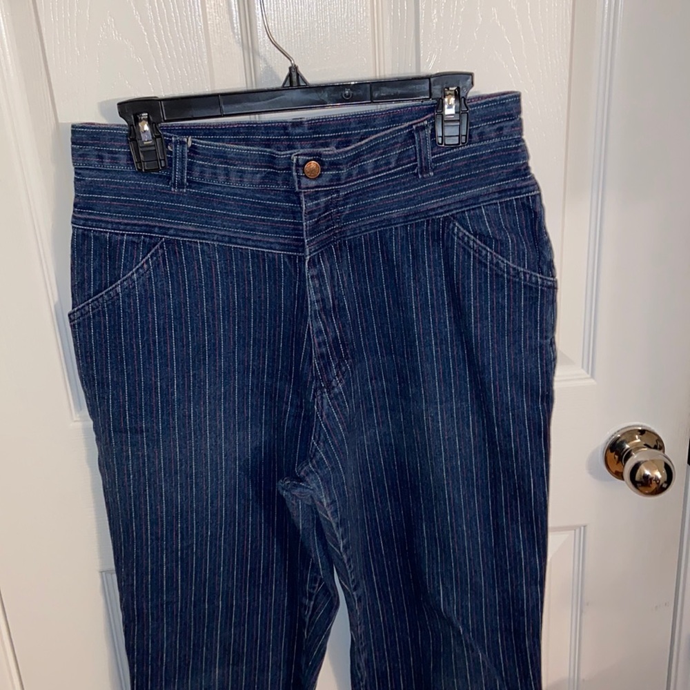 Pinstripe Mom Jeans lightly used Size:18 Juniors